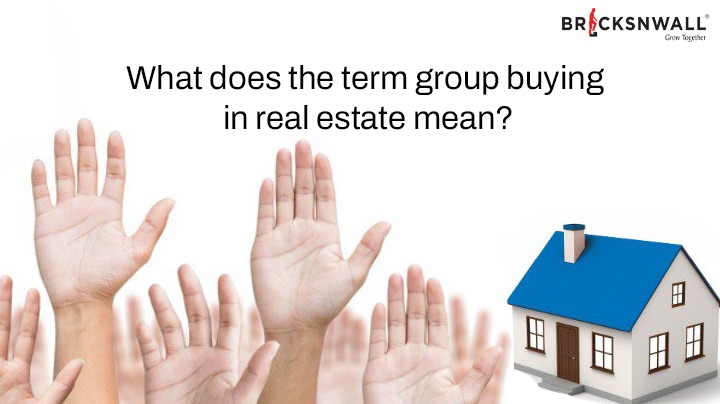 What does the term group buying in real estate mean?