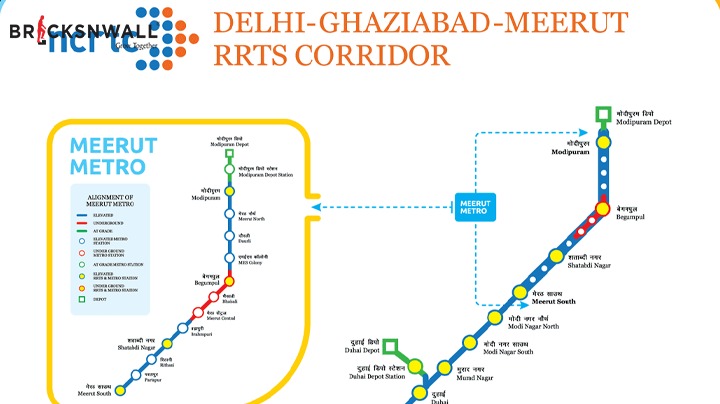 Delhi Meerut RRTX Rapid X - Namo Bharat : Route , Fare