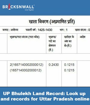 UP Bhulekh Land Record: Look up land records for Uttar Pradesh online