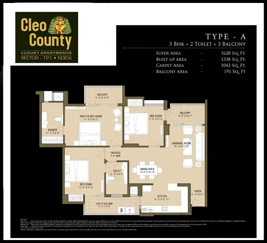 Cleo County 1620Sqft.