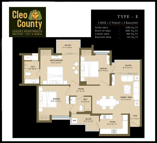 Cleo County 1350Sqft.