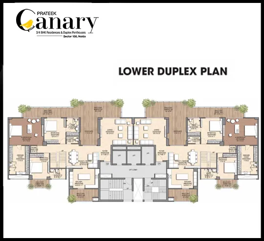 Prateek Canary Lower Duplex Plan