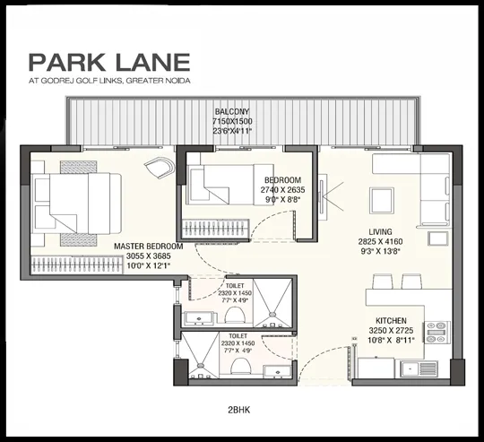 Godrej Park Lane 2bhk flats