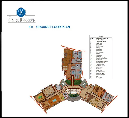 Kailash The Kings Reserve Ground Floor Plan