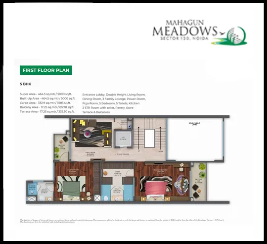 Mahagun Meadow First Floor Plan