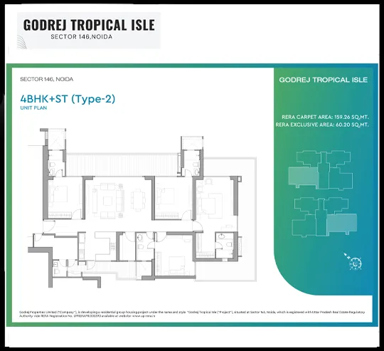 Godrej Tropical Isle 4bhk+st