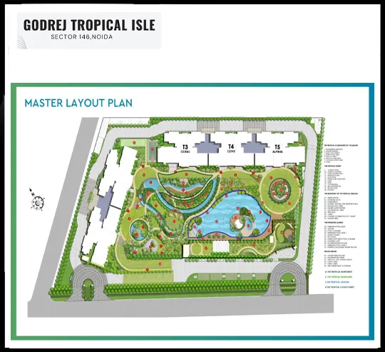 Godrej Tropical Isle site map