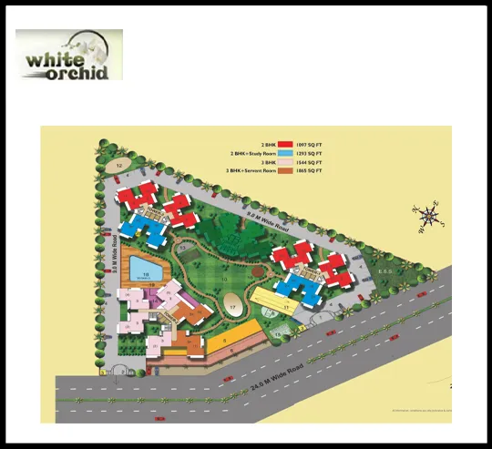 Town Park White Orchid Site Map