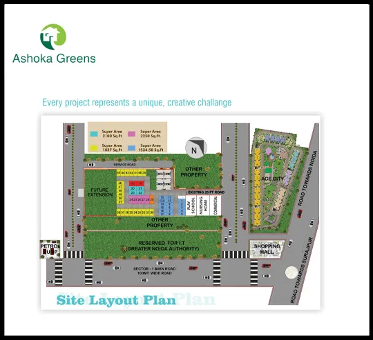 Ashoka Greens Site Map