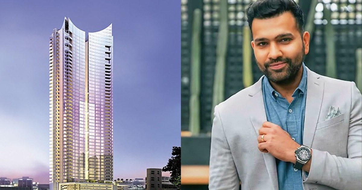 Rohit Sharma leases two apartments for about Rs.3 lakh per month in Mumbai 