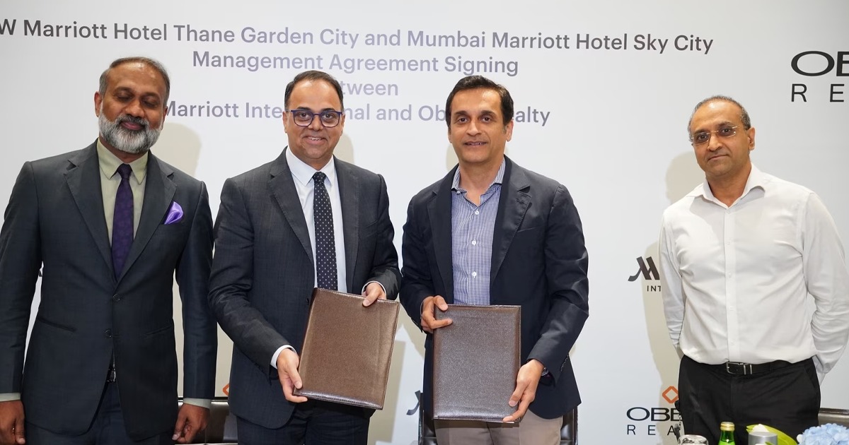 Marriott International and Oberoi Realty have reached an agreement for the development of hotels in Mumbai