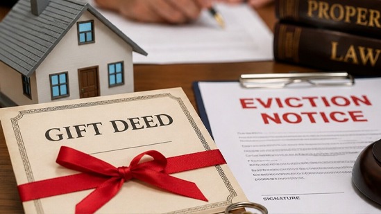 The family friends of my grandfather live in the house that was given to my mother free of rent. What shall we do?