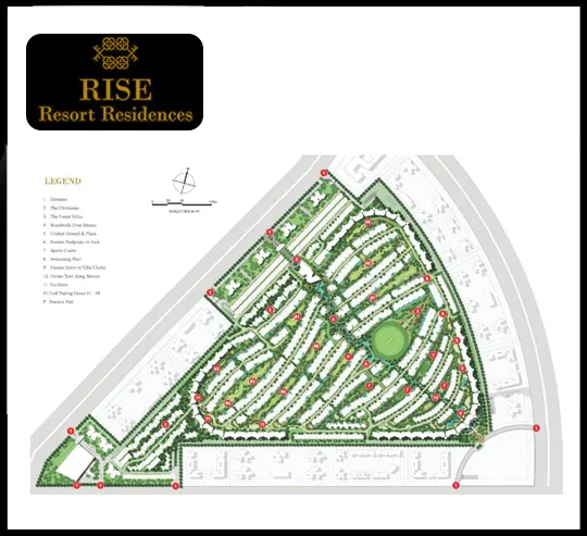 Rise Resort Residences Site map