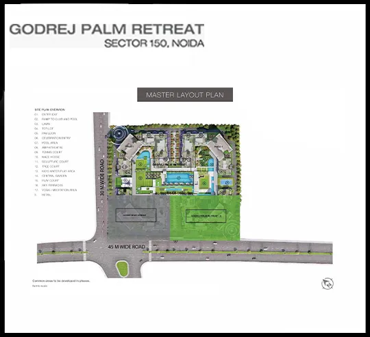 Godrej Palm Retreat Site map
