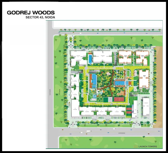 Godrej Woods Site map