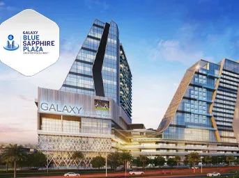 Galaxy Blue Sapphire Plaza Banner